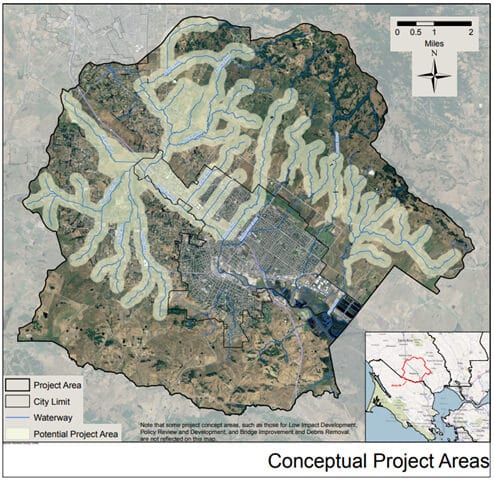 Conceptual project areas map